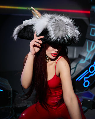 Rex Rabbit Fur Pirate Hat