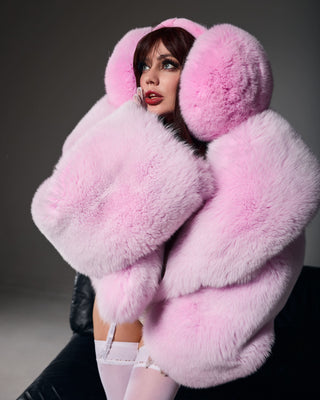 Giant Fox Fur Earmuffs