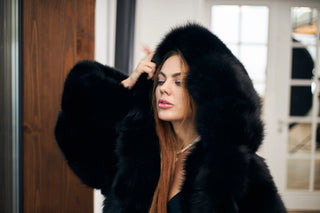 Blue Fox Fur Coat 'The Party Queen'