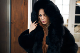 Blue Fox Fur Coat 'The Party Queen'