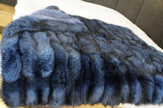Local Farmed Silver Fox Fur Blanket 'Drown in Fox'