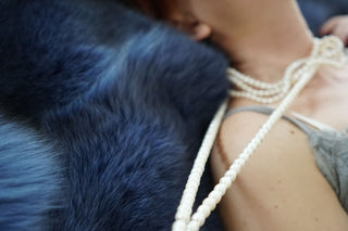 Local Farmed Silver Fox Fur Blanket 'Drown in Fox'