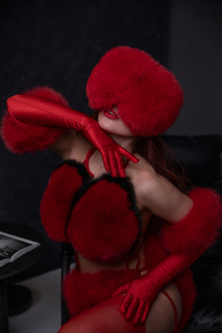 Saga Blue Fox Fur Bra "Double Color"