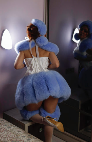 Blue Maid Fur Outfit