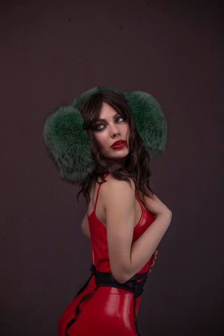 Giant Fox Fur Earmuffs