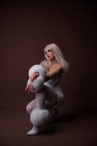 Saga Blue Fox Arm & Ankle Fur Cuffs