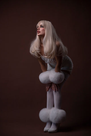 Saga Blue Fox Arm & Ankle Fur Cuffs