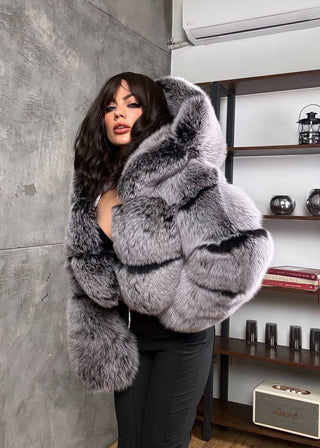 FrostTop Albino Fox Fur Jacket