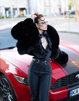 The Madison Saga Blue Fox Jacket