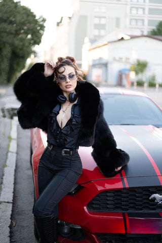 The Madison Saga Blue Fox Jacket