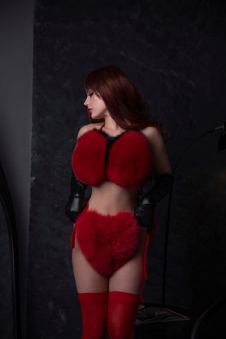 Saga Blue Fox Fur Bra & Bikini "Double Color"