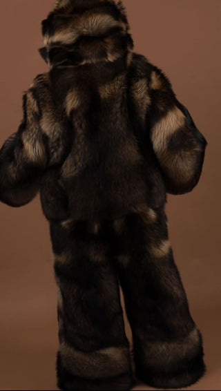 Premium Finn Raccoon Fur Double-Sided Fursuit