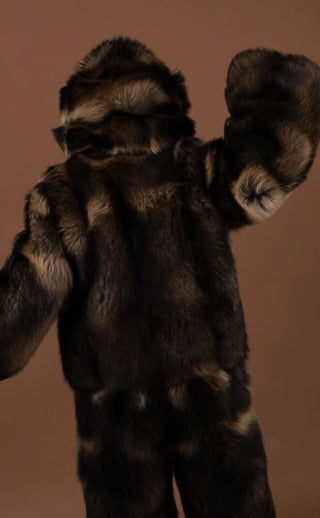 Premium Finn Raccoon Fur Double-Sided Fursuit