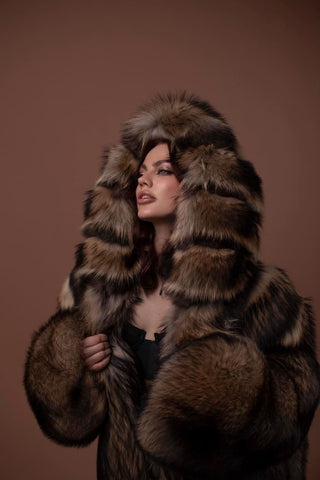 Premium Finn Raccoon Fur Double-Sided Fursuit