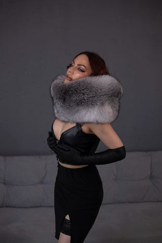 Double-Sided BlueFrost Fox Muff