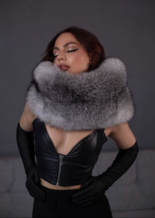 Double-Sided BlueFrost Fox Muff