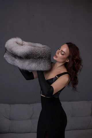 Double-Sided BlueFrost Fox Muff
