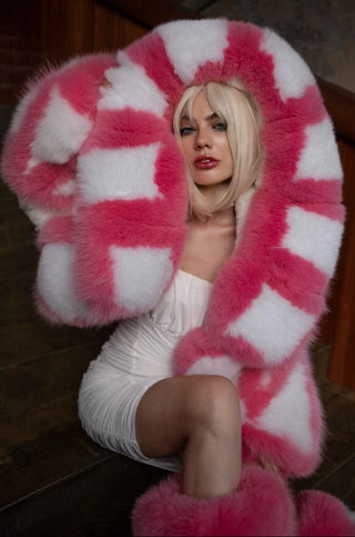 Candy Fox Fur Coat