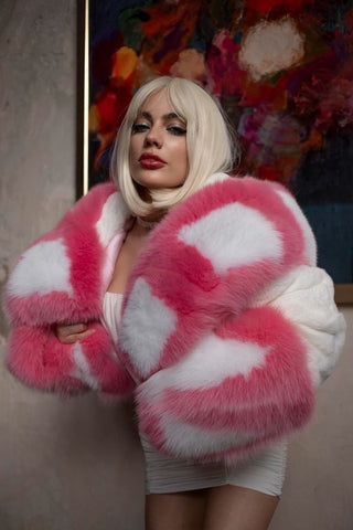 Candy Fox Fur Coat