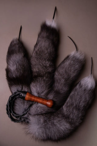 Four-Tail Fur Trimmed Flogger