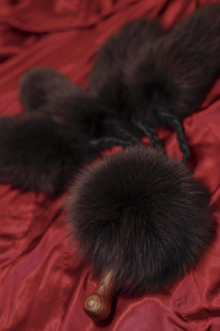 Four-Tail Fur Trimmed Flogger