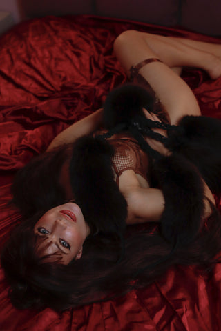 Four-Tail Fur Trimmed Flogger