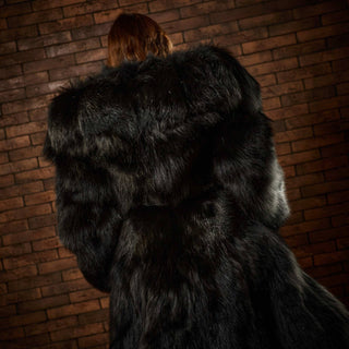 “The Phantom of the Opera” Silver Fox Fur Coat