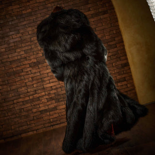 “The Phantom of the Opera” Silver Fox Fur Coat