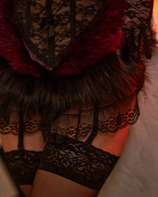 Feather & Fur Lace Set