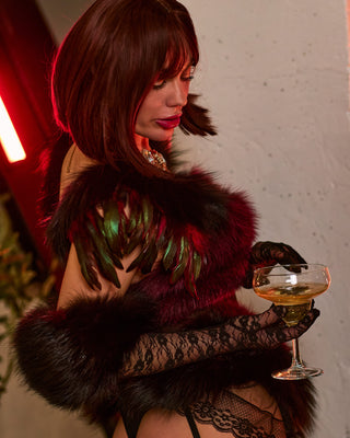 Feather & Fur Lace Set