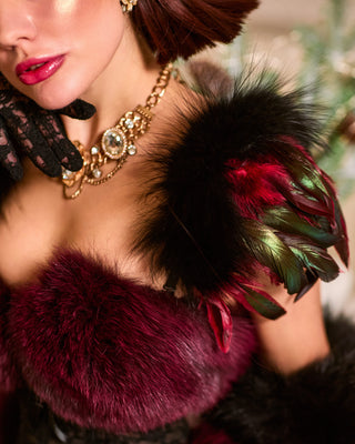 Feather & Fur Lace Set