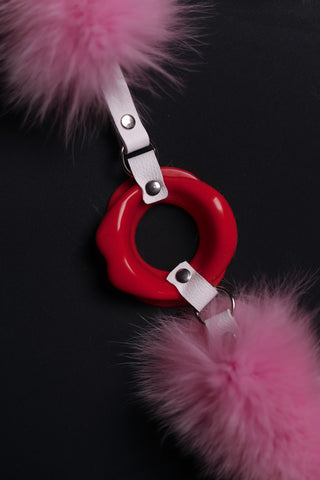 Fur Trimmed BDSM Collar Choker – Soft Statement Neck Accessory