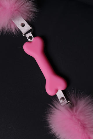 Fur Trimmed BDSM Collar Choker – Soft Statement Neck Accessory