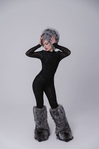 Silver Fox Fur Hat 'Chelsea'
