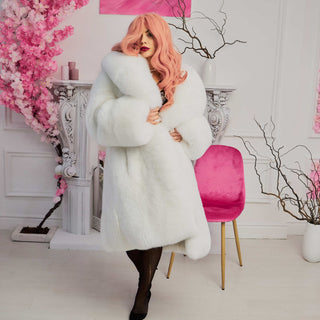 Snow White Saga Fox Fur Coat 'Rafaello Candy'