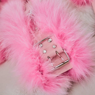 Arctic Fox Fur & Leather Restraint Set