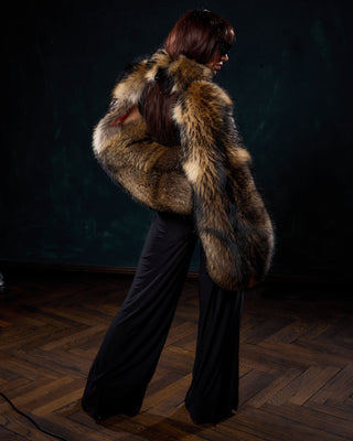 Finn Raccoon Fur Sleeves with Collar