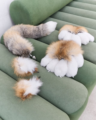 Fox Fur Detachable Tail/Butt Plug - Long