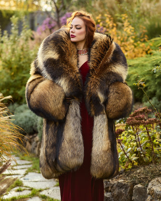 Huge Unisex Finn Raccoon Coat "Raccoon Puff"
