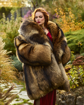 Huge Unisex Finn Raccoon Coat "Raccoon Puff"