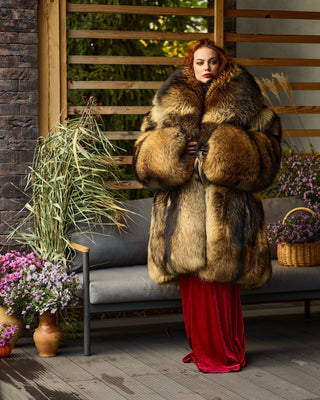 Huge Unisex Finn Raccoon Coat "Raccoon Puff"