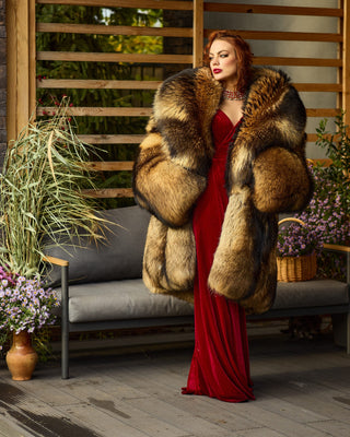 Huge Unisex Finn Raccoon Coat "Raccoon Puff"