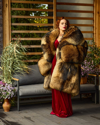 Huge Unisex Finn Raccoon Coat "Raccoon Puff"
