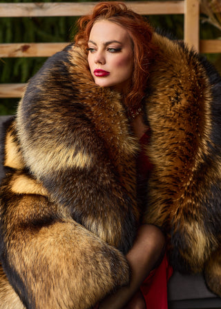 Huge Unisex Finn Raccoon Coat "Raccoon Puff"